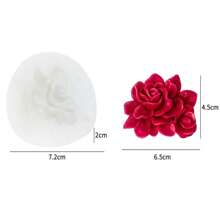 全新3d果凍矽膠模具,適用於diy花香蠟燭製作、石膏鑄造,油菜花、鳶尾、水仙花、紫丁香、水仙花、栀子花等等 - 白色 - 查看 8