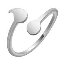 1PC Stainless Steel Sexy Boobs Rings For Women Breast Cancer Patient Stainless Steel Jewelry Adjustable Finger Ring - Symbol - View 5