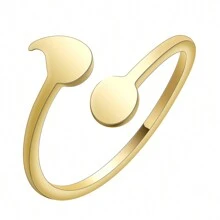 1PC Stainless Steel Sexy Boobs Rings For Women Breast Cancer Patient Stainless Steel Jewelry Adjustable Finger Ring - Symbol - View 4