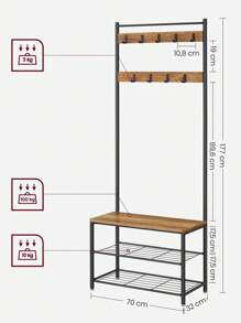 VASAGLE Shoe Racks - Mocha Brown - View 5