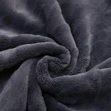 Men's Plus Size Flannel Bathrobe, Warmth Thickened Robe With Long Section - Royal Blue - View 9