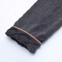 Men's Plus Size Flannel Bathrobe, Warmth Thickened Robe With Long Section - Royal Blue - View 7