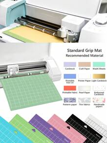 Thảm cắt khắc cao cấp nhiều gói 12x12 inch, Thảm cắt chống trượt dính Phụ kiện thay thế cho Xx Explore One/Air/Air 2/Maker, Chứa 4 độ nhớt - Cao cho khắc laser, cắt vinyl và thủ công Thảm chống trượt chính xác - Bề mặt tự phục hồi, Bảo vệ bàn làm việc - Thảm cắt chống trượt liên kết lưới cho thủ công, chần bông, may vá, làm sổ lưu niệm và tất cả các loại nghệ thuật, Hoàn hảo cho thủ công DIY và chạm khắc giấy, Bảo vệ bề mặt làm việc của bạn Trở lại trường học - Nhiều màu - Xem 7