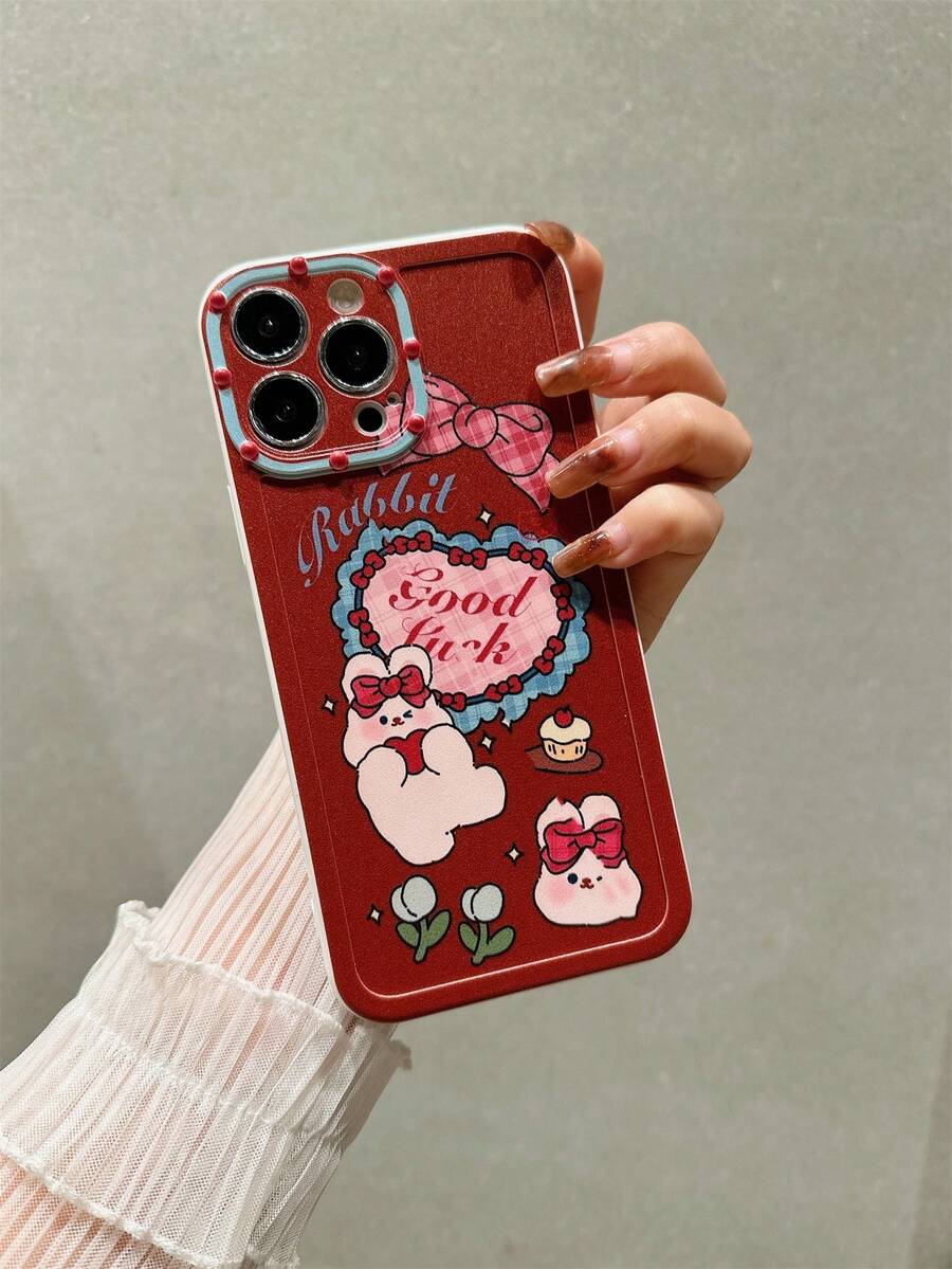 卡通可愛手機殼,適用於 iPhone 14 Pro Max / 13 / 11,防震柔軟保護殼 - 彩色 - 查看 1