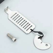 2pcs Portable Buckle/Padlock Door Lock, No Drill Security Door Lock, Metal Safety Lock For Home/Apartment/Travel/Dormitory - Silver - View 5