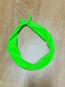 conjunto shorts e croped neon verao meninas - Verde - Visão 2