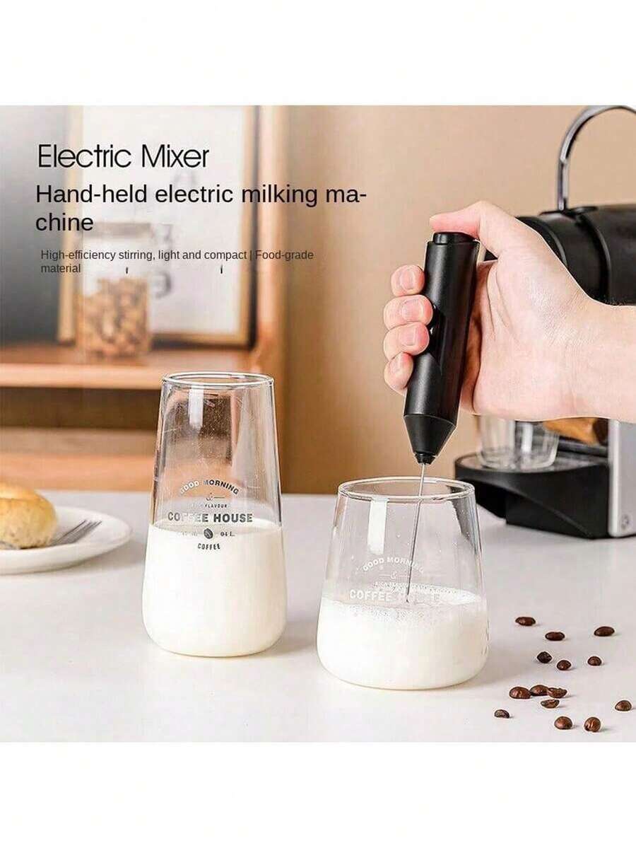 1 Pc Automatic Foam Maker Milk Steamer Handheld Coffee Whisk Electric