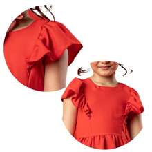 Young Girls Dresses - 紅色 - 查看 3