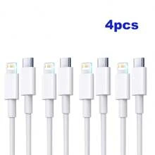 3.3ft/100cm Type C High-Efficiency Data Transfer 12W Fast Charging Data Cable Compatible With IPhone 14 Pro Max/14 Pro/14 Plus/14/13/12/11/XS/XR/8/7/6, IPad, Airpods Series - White - View 11