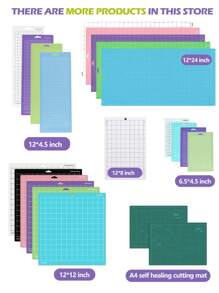 Thảm cắt khắc cao cấp nhiều gói 12x12 inch, Thảm cắt chống trượt dính Phụ kiện thay thế cho Xx Explore One/Air/Air 2/Maker, Chứa 4 độ nhớt - Cao cho khắc laser, cắt vinyl và thủ công Thảm chống trượt chính xác - Bề mặt tự phục hồi, Bảo vệ bàn làm việc - Thảm cắt chống trượt liên kết lưới cho thủ công, chần bông, may vá, làm sổ lưu niệm và tất cả các loại nghệ thuật, Hoàn hảo cho thủ công DIY và chạm khắc giấy, Bảo vệ bề mặt làm việc của bạn Trở lại trường học - Nhiều màu - Xem 10