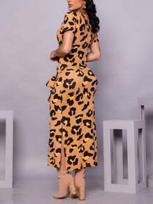 Women Dresses - Khaki - View 3