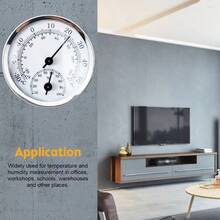 1只迷你吊掛式5cm直徑溫度計,準確刻度,適用於冰箱和家用 - 銀色 - 查看 7