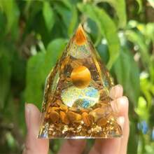 50種類型的水晶球、金字塔、水晶顆粒、滴膠、樹脂桌面家居裝飾擺件 - 1pc 5cm/1.96in - 查看 40