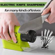 Professional Electric Knife Sharpener High-Speed Fast Sharpening Motorized Rotating Whetstone All Knife Sharpening Tool - Green - View 9