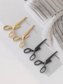 1 Pair Retro Scissor Shaped Creative And Personalized Holiday Gift Earrings - Earrings - View 4