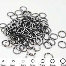 100 Stück Metall Einzelring Offene Sprung Ringe Und Spaltring Konnektoren Für Diy Schmuck Machen Teile