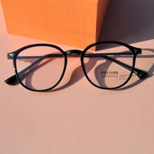 1 副男女通用时尚无度数眼镜，适合阅读、日常使用（封面照片中不包括盒子） - 黑色 - 查看 2