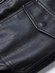 Men's American Style Badges Outdoor Jacket, Spring, Autumn And Winter Spring Tops - Black - View 4