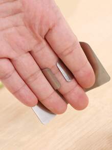 1 件手指保护器，不锈钢翅片保护器，厨房 D 金属手指保护器，切割保护器，安全切割工具，厨房配件厨房工具 - 銀色 - 查看 5