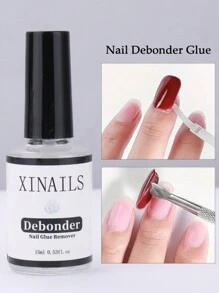 15毫升卸載劑,去除假指甲貼,螺石快速溶解液去除劑,假指甲美甲工具,快速並輕鬆去除凝膠指甲脫脂劑 - 無色 - 查看 1