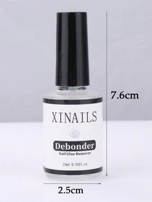 15毫升卸載劑,去除假指甲貼,螺石快速溶解液去除劑,假指甲美甲工具,快速並輕鬆去除凝膠指甲脫脂劑 - 無色 - 查看 7