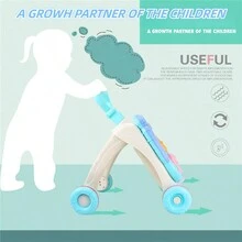 嬰兒行走推車幼兒手推玩具,多功能帶有防o腿和防翻滾設計,情人節、新年、婚禮遊戲、生日等完美禮物 - 粉色 - 查看 2