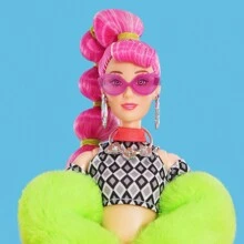 Defa Lucy 11.5吋高街時尚娃娃,可活動關節與獨特服裝的收藏版,適合女孩子玩具模擬遊戲 - 黑色 - 查看 3