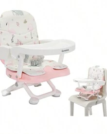 UBRAVOO Portable High Chair 6 Months Plus, Lightweight Baby Booster Seat With Removable Tray, Easy Clean Folding Booster Chair For Babies Toddlers - Grey - View 8