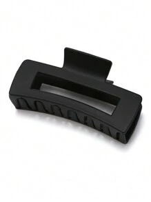 女士簡約方形3d休閒髮卡,4入組適用於日常生活,校園,約會,旅行 - 彩色 - 查看 3