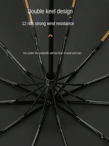 24 stecche Ombrello completamente automatico per scuola, ufficio, casa, viaggio, forniture per il ritorno a scuola, rinfrescante d'estate, spiaggia, viaggi