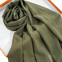 1pc Solid Soft Chiffon Scarf For Daily Casual Life Women Hijab - Multicolor - View 21