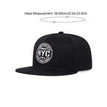 1 件男士纽约刺绣棒球帽，可调节纽约帽，适合户外春秋休闲、海滩派对