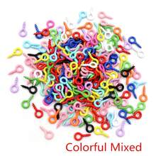 200pcs Small Eye Eyelets Pins Eyepins Hooks Eyelet Screw Threaded DIY Jewelry Making Accessories