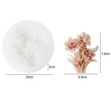 全新3d果凍矽膠模具,適用於diy花香蠟燭製作、石膏鑄造,油菜花、鳶尾、水仙花、紫丁香、水仙花、栀子花等等 - 白色 - 查看 7