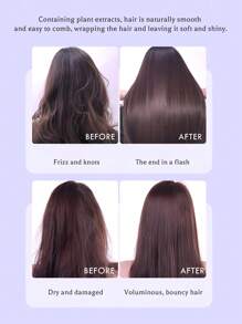 護髮油-香水光澤護髮油噴霧-可修復乾燥的頭髮,使頭髮更加光澤,改善毛躁現象-使用後髮絲滋潤滋養柔軟-離子抗靜電噴霧1入組