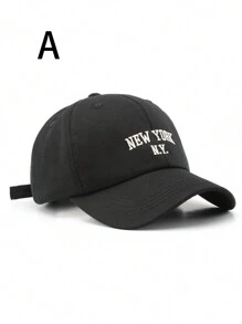 1pc Unisex New York Letter Embroidery Fashion Baseball Cap Street - Multicolor - View 2