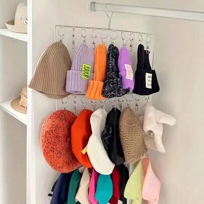 1 件不锈钢折叠衣架，多头衣夹内衣袜子晾衣架，实心衣柜收纳衣夹，袜子夹，多头晾衣架，卧室和阳台收纳晾衣架装饰装饰节日装饰房间装饰家居装饰卧室装饰，春季，简约，夏季上衣