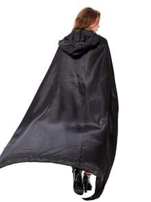 寬鬆長裙和斗篷修女裝套裝 2件/套 - 黑色 - 查看 6