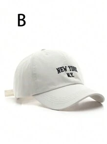 1pc Unisex New York Letter Embroidery Fashion Baseball Cap Street - Multicolor - View 8