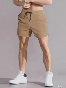 Men Shorts - 黑色 - 查看 4