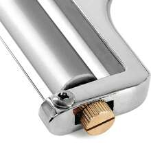 Stainless Steel Wire Cheese Slicer - Cheese Plane/ Knife With Adjustable Thickness, Suitable For Cutting Cheddar, Gouda, Raclette, Mozzarella Cheese Blocks, Cheese Curler (Silver) - Silver - View 4