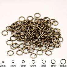 100 Stück Metall Einzelring Offene Sprung Ringe Und Spaltring Konnektoren Für Diy Schmuck Machen Teile