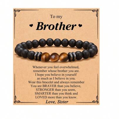 Armbandspresenter till pappa, son, min man, barnbarn, bror, make, bonuspappa, farbror- årsdagen Examen Födelsedag Fars dag Julpension Examen Alla hjärtans dag presenter till honom