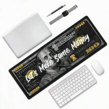Extra Large Mouse Pad, Computer Keyboard & Mouse Mat, Extended Non-Slip Desk Pad, Rubber Base, Stitched Edge, Suitable For Office, Study, Home, Back To School Gaming Mouse Pad, Office Desk Accessories, Office Supplies - Multicolor - View 6