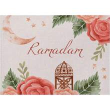 4 Pcs Linen Linen  Placemat For Dining Table Star Waterproof Seasonal Summer Holiday Rustic Was Hable Table Mat