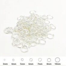 100 Stück Metall Einzelring Offene Sprung Ringe Und Spaltring Konnektoren Für Diy Schmuck Machen Teile
