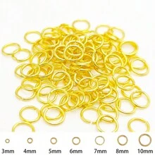 100 Stück Metall Einzelring Offene Sprung Ringe Und Spaltring Konnektoren Für Diy Schmuck Machen Teile