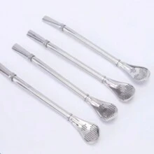 1/2 件阿根廷马黛茶 18/8 不锈钢双层葫芦马黛茶杯 - 黑色 - 查看 5