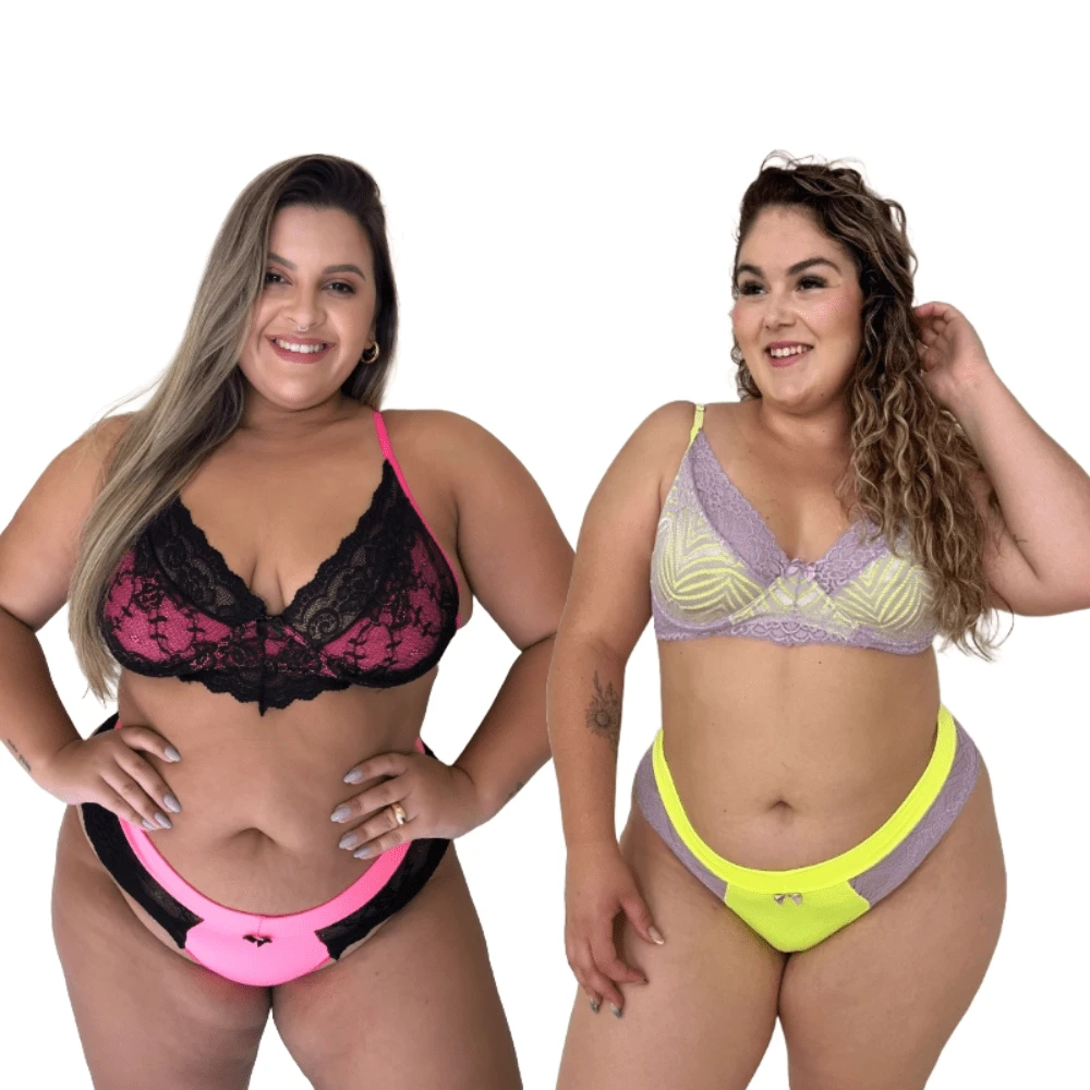 Plus Size Sexy Lingerie - Màu xanh lam - Xem 1