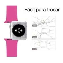 Pulseira Apple Watch Silicone Compatível Relógio 38mm/40mm/41mm 42mm/44mm/45mmS/M ou M/L